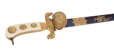 Lot 68 - IMPERIAL GERMAN HUNTING HANGER, CA 1880-1890.