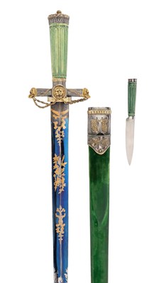 Lot 42 - FRENCH "LE PAGE" EMPIRE HUNTING HANGER, OF KING LUDWIG I OF BAVARIA, CA 1810
