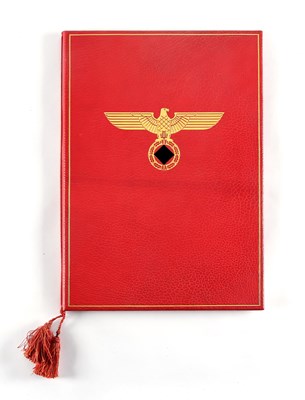 Lot 155 - ADOLF HITLER - 49TH BIRTHDAY GIFT FROM ADOLF HÜNNLEIN OF THE NSKK TO ADOLF HITLER