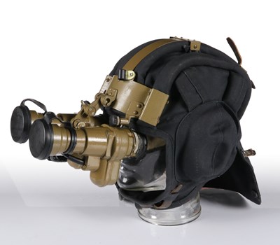 Lot 190 - USSR COLD WAR NIGHT VISION BINOCULARS PNV-57E WITH TANK HELMET