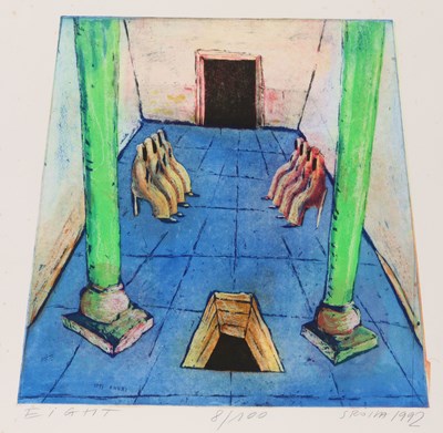 Lot 244 - Sroka Jacek (1957) - Eight 1992 (Ets Aquatint)