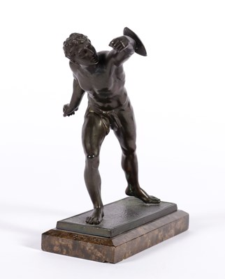 Lot 160 - Bronzen Beeld "Gladiator"