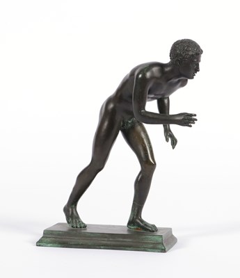 Lot 161 - Bronzen beeld "Hardloper"