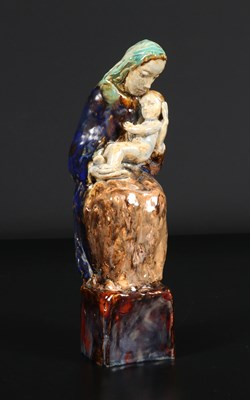 Lot 791 - A Fine Glazed Ceramic Figure of the Madonna and Child, by Maria DELAGO (1902-1979)