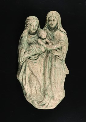 Lot 137 - Ceramic Wall Plaque of the Holy Kinship, by Charles Vos