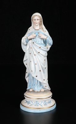 Lot 68 - Porcelain Figure of the Immaculate Heart of Mary, Vieux Andenne
