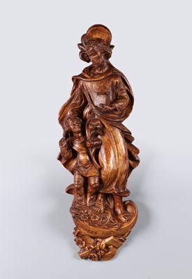 Lot 216 - Ceramic Figure of Saint Joseph with Christ Child by Charles Vos (1888–1954)