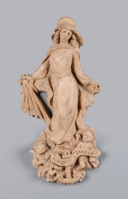 Lot 218 - Ceramic Figure of the Virgin Mary, Attributed to Charles Vos (1888–1954)
