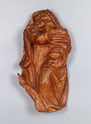Lot 136 - Glazed Ceramic Wall Plaque of a Saint by Charles Vos (1888–1954)