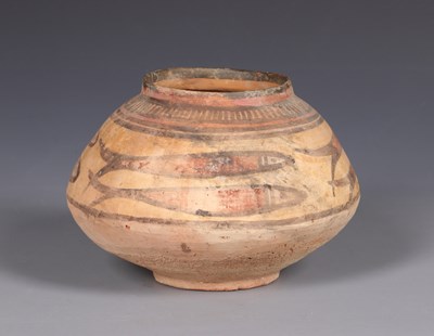 Lot 14 - Indus Valley Polychrome Pottery Bowl with Fish Motif