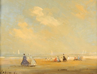 Lot 428 - LE BON - Strandgezicht met figuren