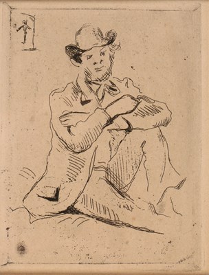 Lot 197 - Paul Cezanne (1839-1906) - Guillaumin au Pendu 1873 (Ets)