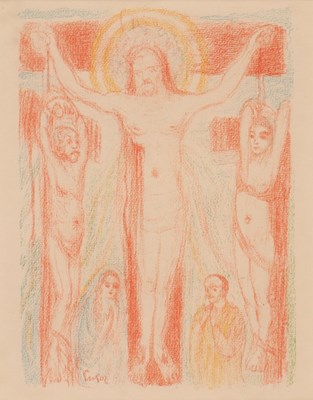 Lot 188 - James Ensor (1860-1949) - Le Christ entre les Larrons 1921 - (Litho)