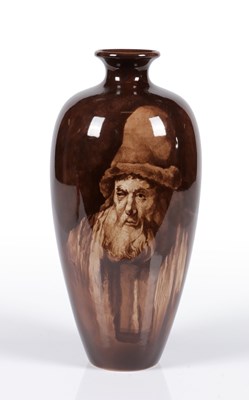 Lot 61 - Vaas met portret van oude man, Henri Breetvelt, Société Céramique