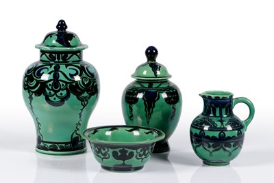 Lot 64 - Vier diverse Art Deco objecten, ontwerp W.J.Rozendaal 1925, NV de Sphinx.