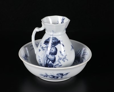 Lot 76 - Tweedelig lampetstel, decor ‘Plata’, Petrus Regout