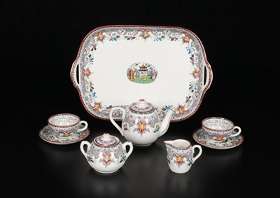 Lot 202 - 8-delig servies, decor 'Chinois', Société Céramique