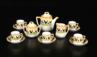 Lot 112 - 13-delig kinderservies, decor ‘SV407’, Société Céramique