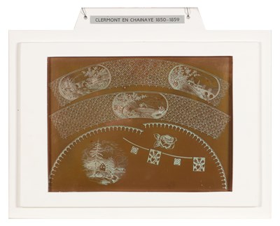 Lot 178 - Drukplaat voor decor Clermont en Chainaye, Petrus Regout