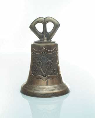 Lot 3122 - Bronzen V.O.C.-scheepsbel