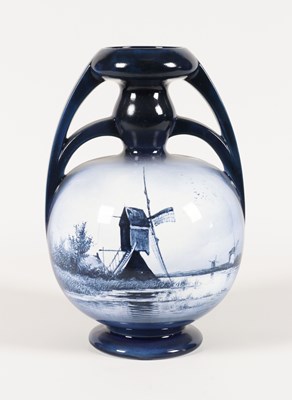 Lot 114 - Vaas met molenlandschap, Henri Breetvelt, Société Céramique