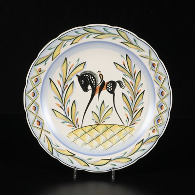 Lot 248 - Schotel met ruiter te paard, Wim Visser, De Sphinx