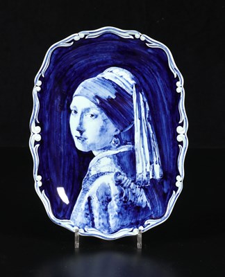 Lot 267 - Plaquette naar Vermeer, Meisje met de parel, Guillaume Serpenti, De Sphinx