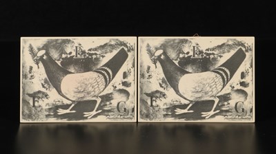 Lot 268 - Twee tegels Europese Raad Maastricht - Charles Eyck, De Sphinx