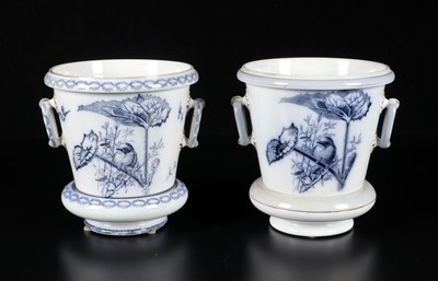 Lot 270 - Twee cachepots, decor ‘Plata’, Petrus Regout