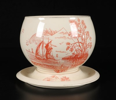Lot 314 - Cachepot met decor 'Marines', Frédéric Regout & Co.