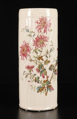 Lot 327 - Paraplubak met bloemen, decor 'Chrysanthème', Petrus Regout