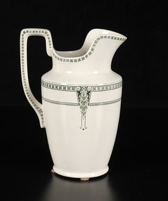 Lot 372 - Art Nouveau waterkan, decor 'Maas', Petrus Regout