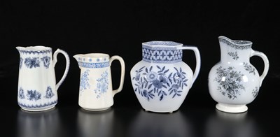 Lot 380 - Vier melk- en waterkannen, Société Céramique en Petrus Regout & Co