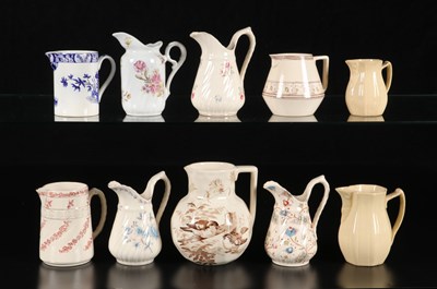 Lot 399 - Tien room- en waterkannen, Petrus Regout