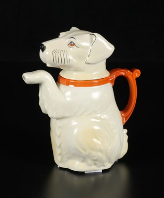 Lot 422 - Theepot in de vorm van een hond, Mosa Maastricht