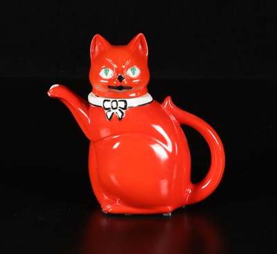 Lot 428 - Theepot in de vorm van een kat, Mosa Maastricht