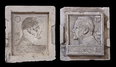 Lot 477 - Moule portretreliëf Hubert Brouwers - Charles Vos, 1928