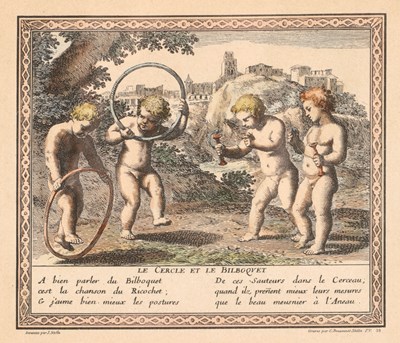 Lot 13 - Le Cercle et le Bilboquet, naar Jacques Stella (1596-1657).