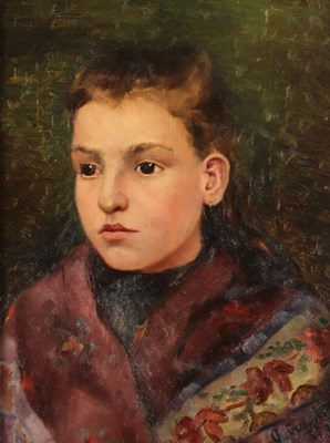 Lot 214 - A. Cuvelier - Portret Jong Meisje