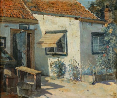 Lot 285 - Jan Harms WEINS (1864-1945) - Landelijke woning