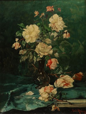 Lot 269 - Jules Felix RAGOT (1835-19120 - Bloemstilleven met Rozen