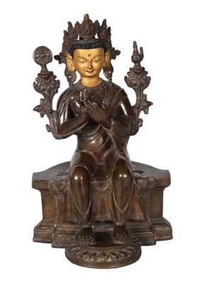 Lot 531 - Bronze Figure of a Seated Bodhisattva