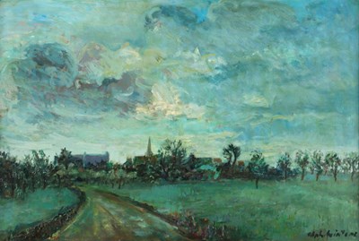 Lot 243 - Alphonse WINTERS (1906-2000) - Dorpsgezicht Schimmert