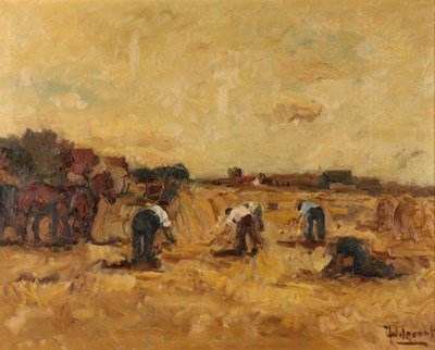 Lot 291 - Juul DE CORT (1918-1999) - Oogsttafereel