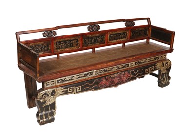 Lot 535 - An Elmwood Daybed Qing Dynasty