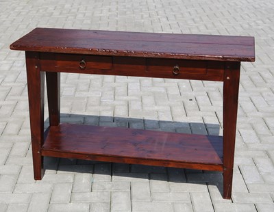 Lot 47 - Rechthoekige kastanjehouten wandtafel