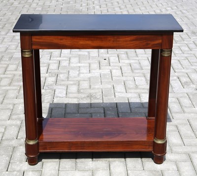 Lot 49 - Vroege rechthoekige Biedermeier wandconsole