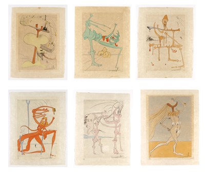 Lot 98 - Salvador Dalí (1904–1989), Visions de Quevedo 6 etsen 1975