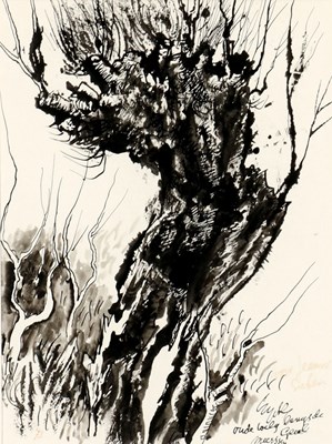 Lot 409 - Charles EIJCK ( 1897-1983) - Oude wilg langs de Geul
