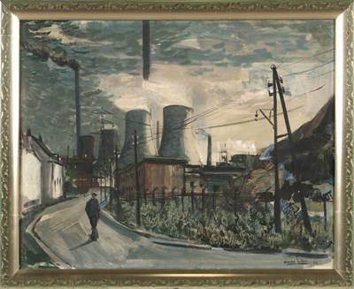 Lot 523 - Harry Lips ( Dutch, 1918 - 1979) - Industrieel Landschap